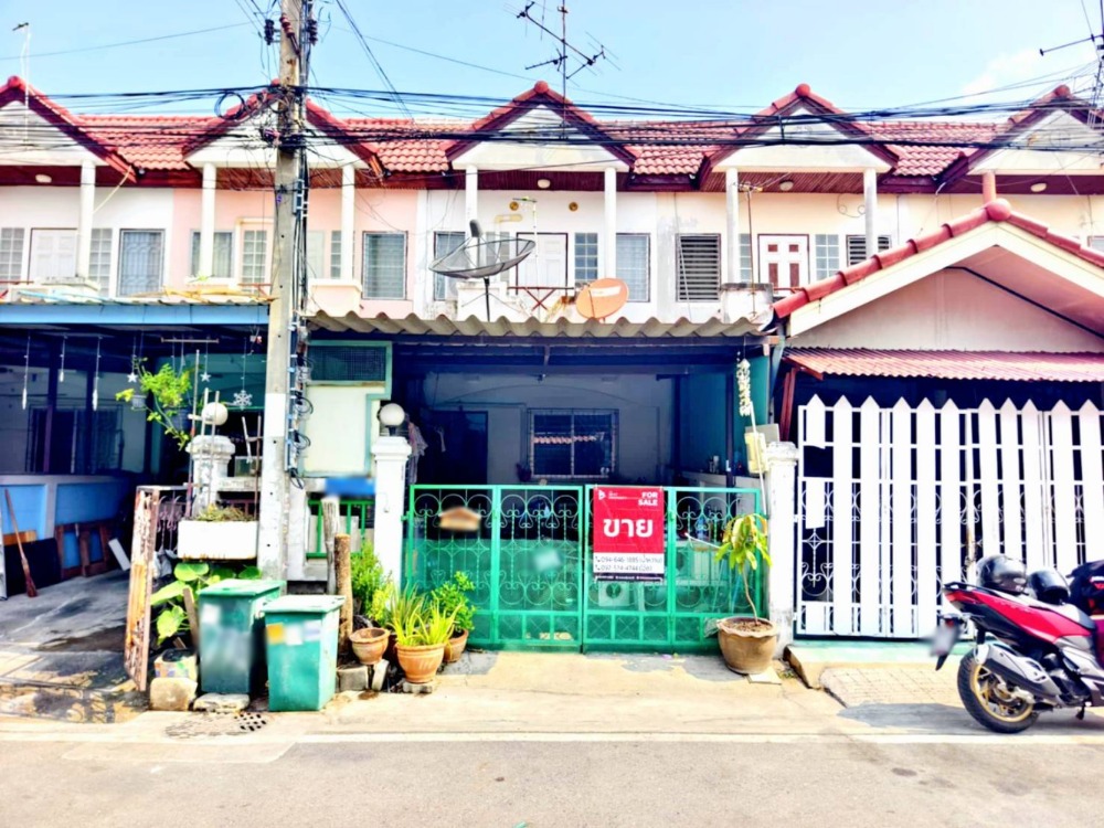 ขายทาวน์โฮมสมุทรปราการ สำโรง : ขายทาวน์เฮ้าส์ หมู่บ้านทรัพย์ดินทอง เทพารักษ์ สมุทรปราการ พร้อมเข้าอยู่