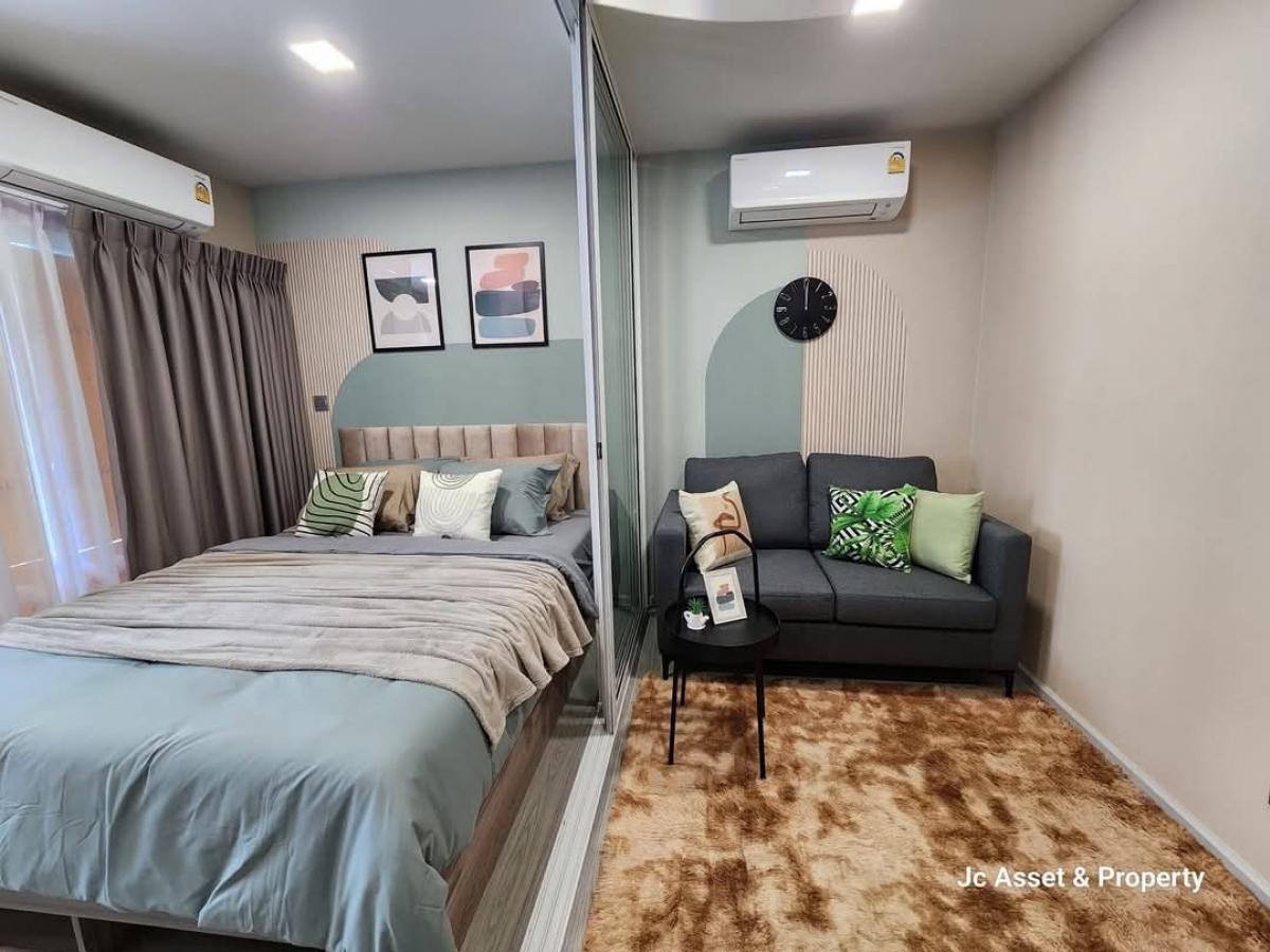 For RentCondoPathum Thani,Rangsit, Thammasat : 🏢 Condo Kave Town Island, a new room ready to move in 🩵🩷💙 061-632-4259