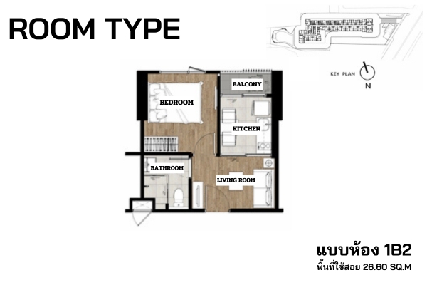 ขายคอนโดพระราม 9 เพชรบุรีตัดใหม่ RCA : ขายคอนโด The Tree สุขุมวิท71 - เอกมัย 1 ห้องนอน พร้อมอยู่ วิวสวย