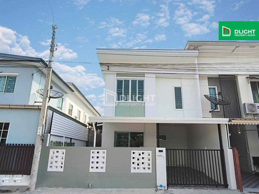 ขายทาวน์โฮมมีนบุรี-ร่มเกล้า : ขายทาวน์เฮ้าส์2 ชั้น รีโนเวทใหม่ พร้อมอยู่ พฤกษาวิลล์ 62/1ถนนนิมิตใหม่  23.7 ตร.ว. 3 ห้องนอน 2 ห้องน้ำ จอดรถได้ 1 คัน  ทำเลดี ใกล้รถไฟฟ้า สิ่งอำนวยความสะดวกครบครัน ราคาเพียง 2.79 ล้านบาท