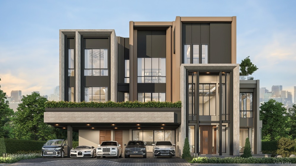 For SaleHouse : Luxury House For Sale Grand Bangkok Boulevard หรู 3 ชั้น  แกรนด์ บางกอก บูเลอวาร์ด ยาร์ด บางนา  คู่ขนานกาญจนาภิเษก แขวงดอกไม้ เขตประเวศ กรุงเทพมหานคร 10250