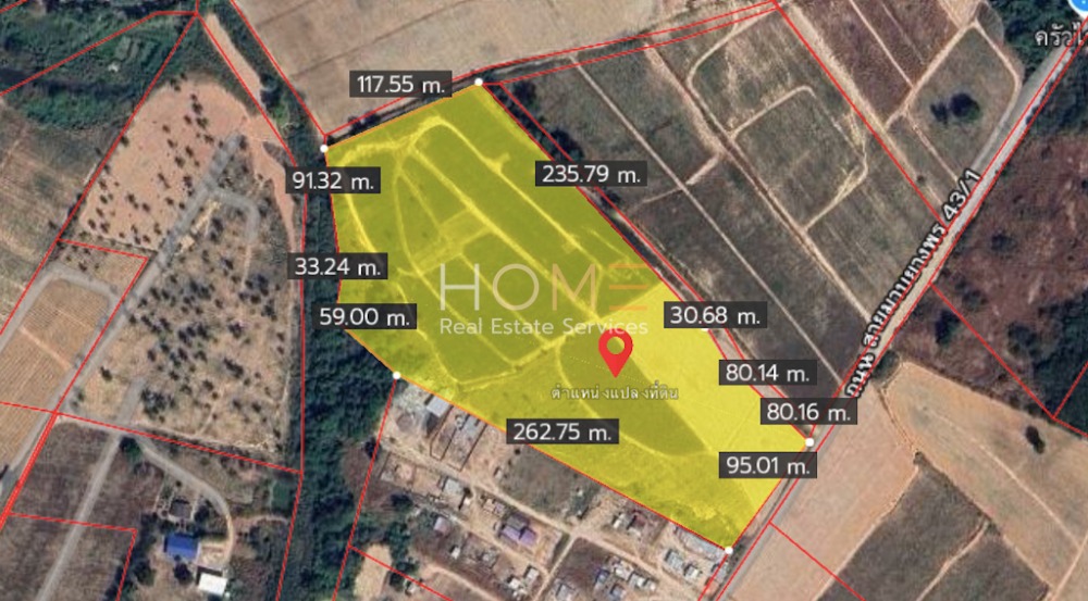 For SaleLandRayong : Purple Purple Land, Rayong / (Selling), Land Purple Zone Map Yang Phon Rayong / (Sale) Newc416