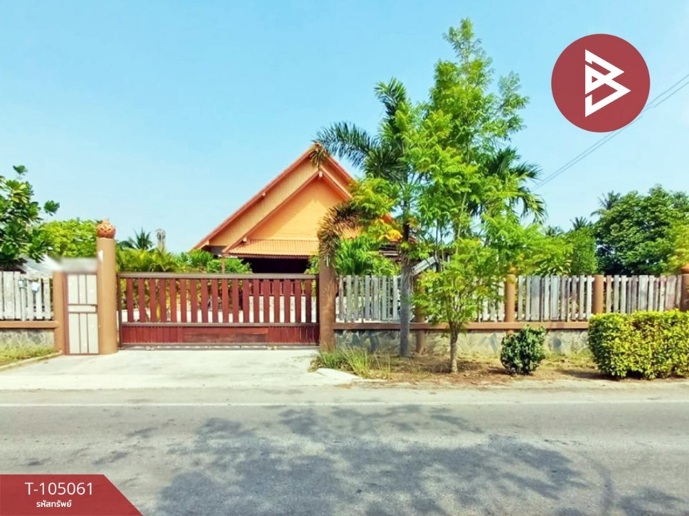 For SaleHouseSamut Songkhram : Single -story house for sale, area of ​​1 rai 1 ngan 61 square wah, Amphawa, Samut Songkhram