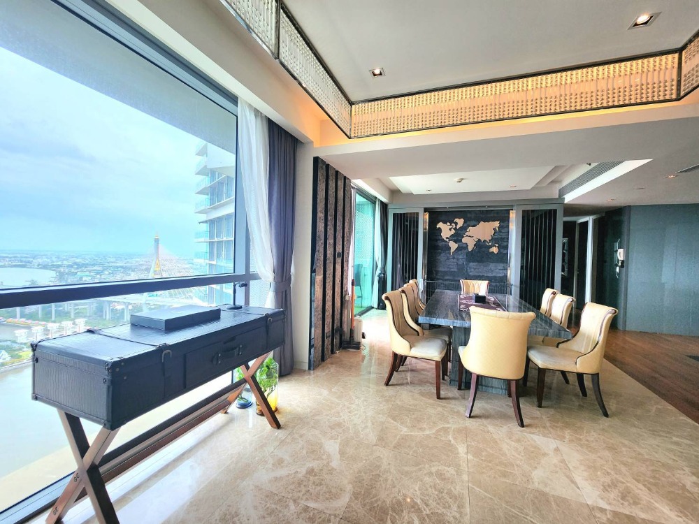 For SaleCondoRama3 (Riverside),Satupadit : The Pano Rama 3 ✨ Anyone looking for a large room, come this way. 243 sq m., 3 bedrooms, very high floor, can see the Chao Phraya River view every day. Interested, contact: 062-362-5623 agent