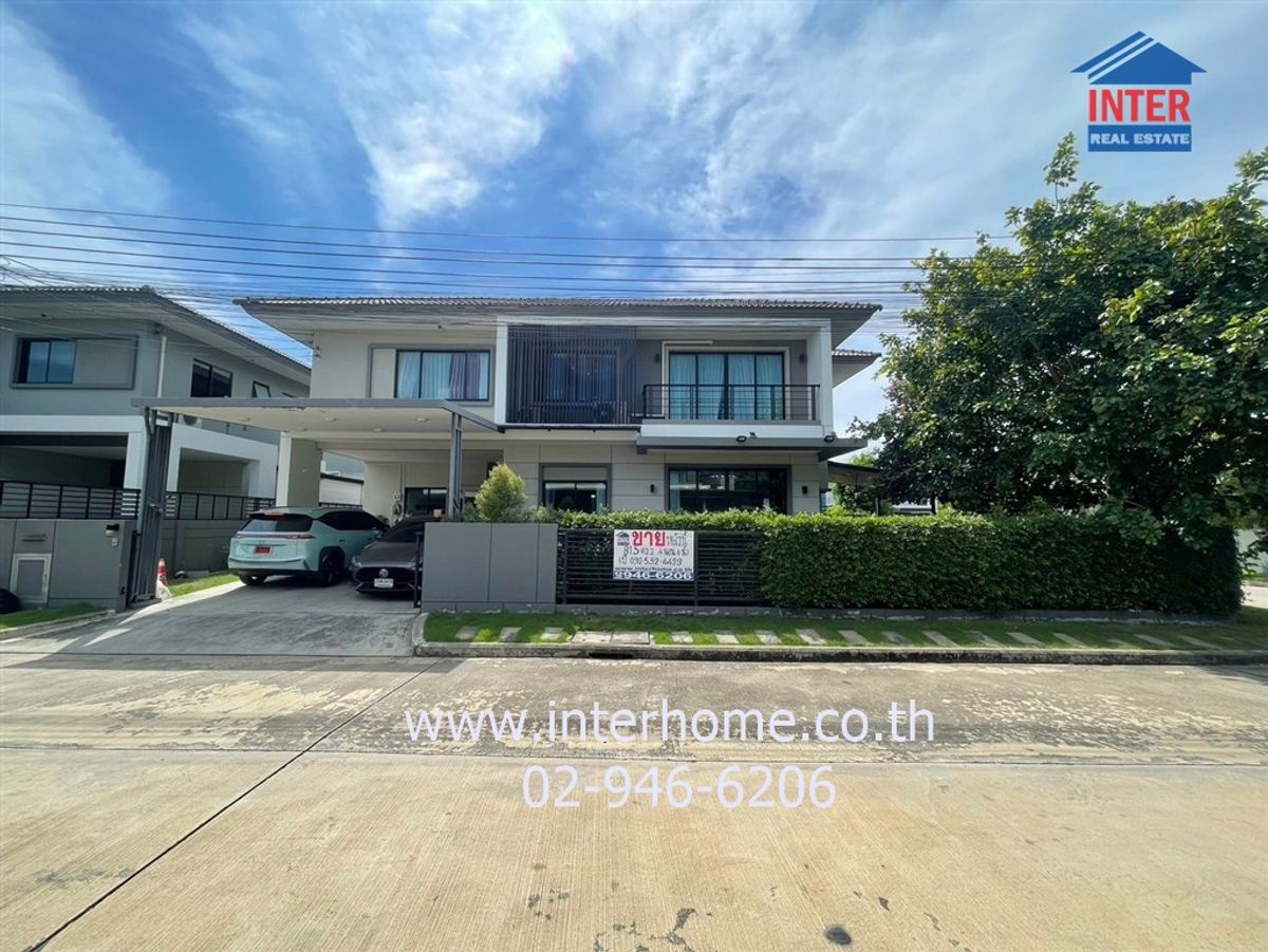 ขายบ้านลาดกระบัง สุวรรณภูมิ : บ้านเดี่ยว 2 ชั้น 81.5 ตร.ว. หมู่บ้านคาซ่าวิลล์ รามคำแหง-วงแหวน2 ซอยเคหะร่มเกล้า ถนนร่มเกล้า ถนนศรีนครินทร์-ร่มเกล้า เขตลาดกระบัง กรุงเทพมหานคร