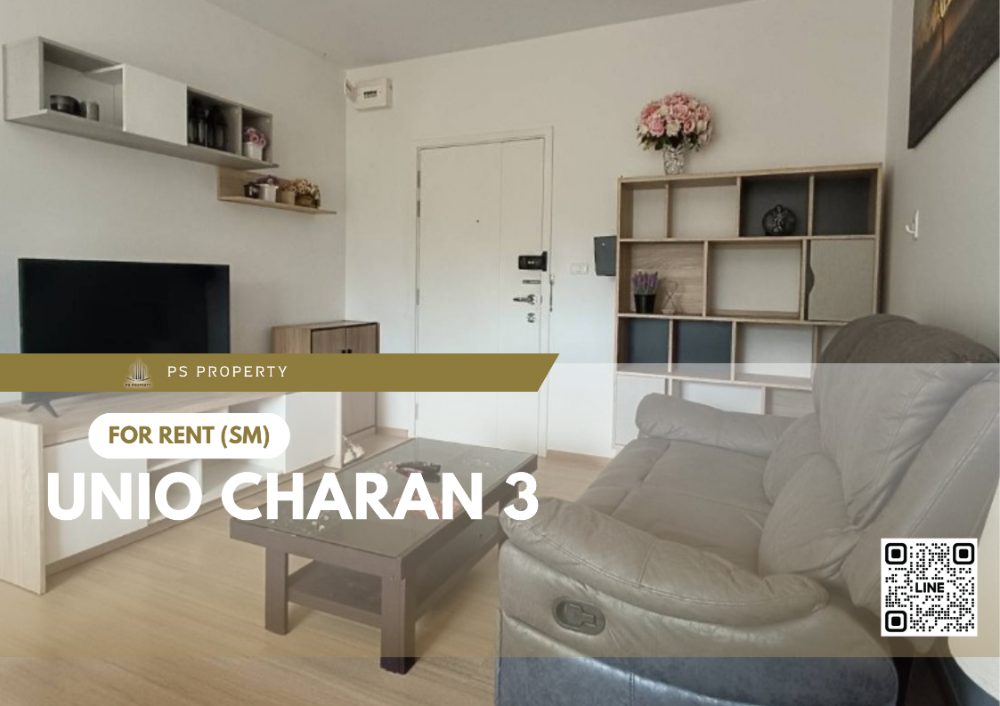 ให้เช่าคอนโดปิ่นเกล้า จรัญสนิทวงศ์ : ให้เช่า 🔥 Unio Charan 3 🔥 ใกล้ BTS ตลาดพลู เฟอร์นิเจอร์ และ เครื่องใช้ไฟฟ้าครบ