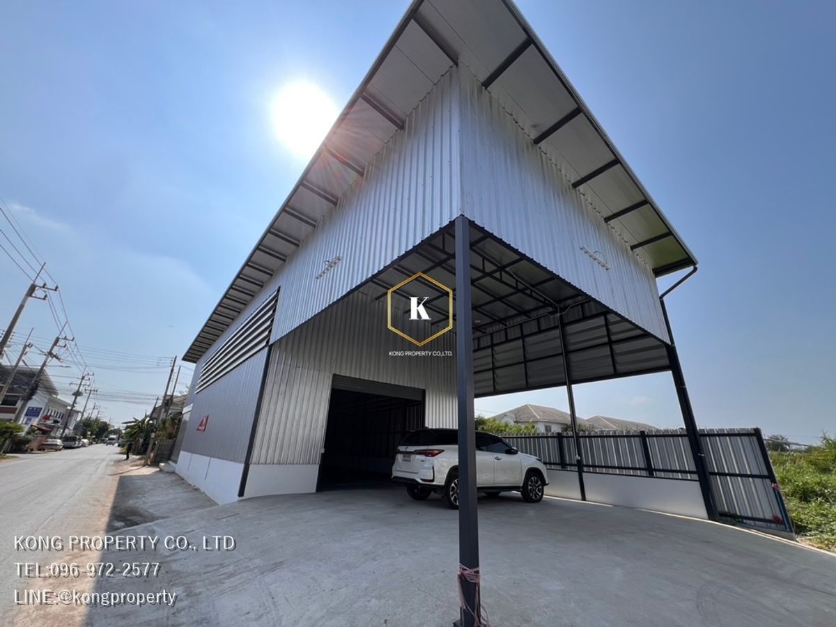 For RentWarehouseNakhon Pathom : Warehouse for rent, Phutthamonthon Sai 4, Krathum Lom, Sam Phran, Nakhon Pathom, area 400 sq m.