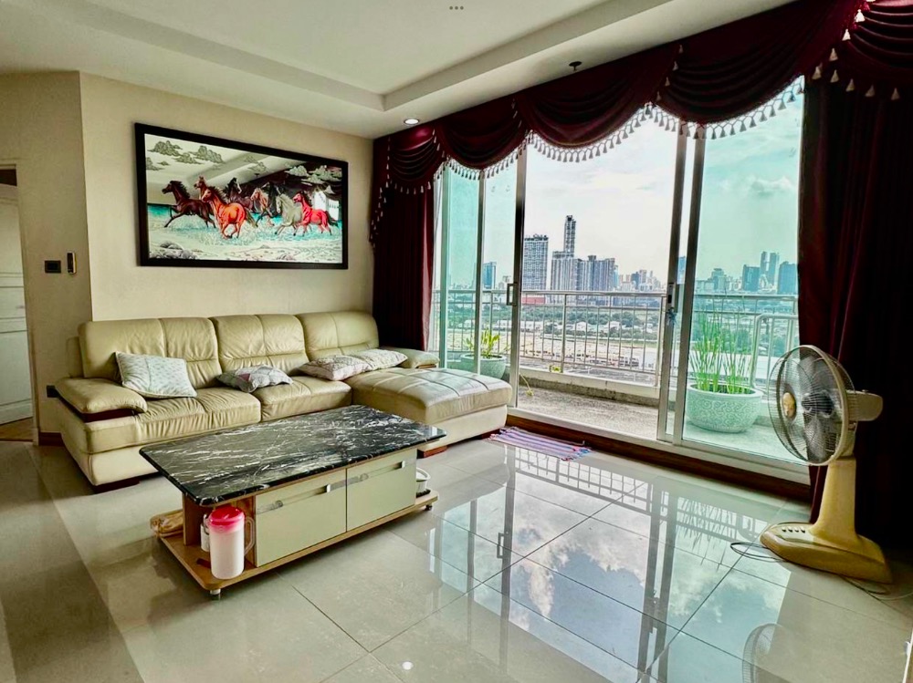 ให้เช่าคอนโดพระราม 9 เพชรบุรีตัดใหม่ RCA : 🏡 For Rent: Supalai Wellington | 3-Bedroom Luxury Condo with Stunning 360° View ✨ Spacious Balcony | Fully Furnished | Ready to Move In ✨