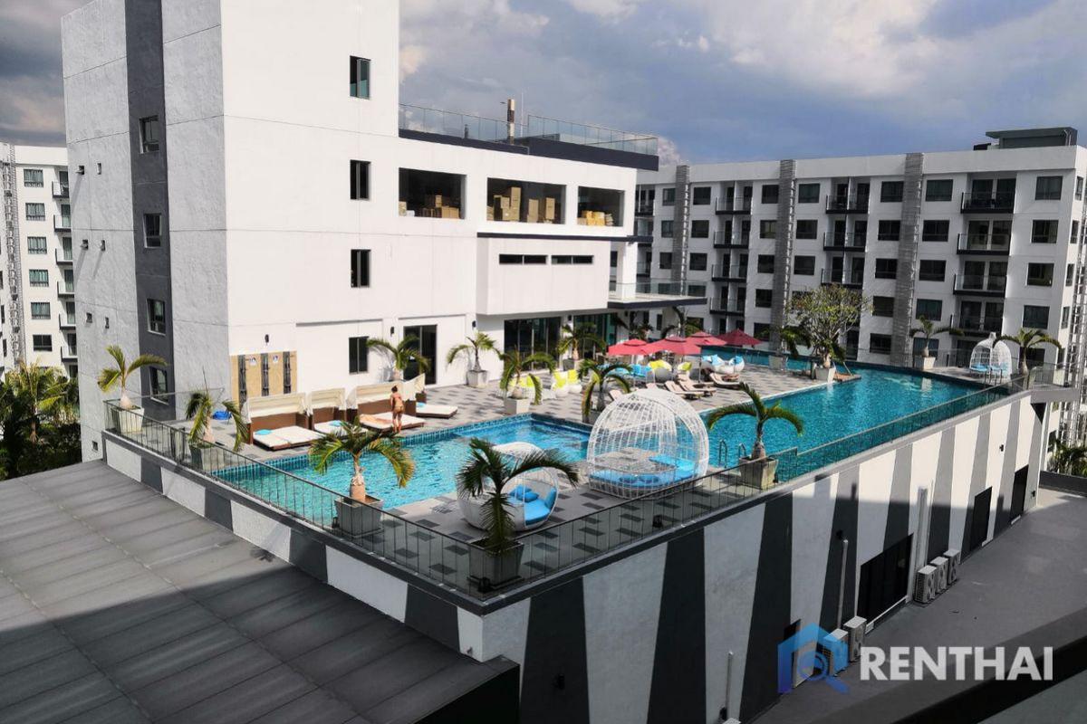 For SaleCondoPattaya, Bangsaen, Chonburi : 2bed fully-furnished condo at Pattayas Arcadia Beach Resort,