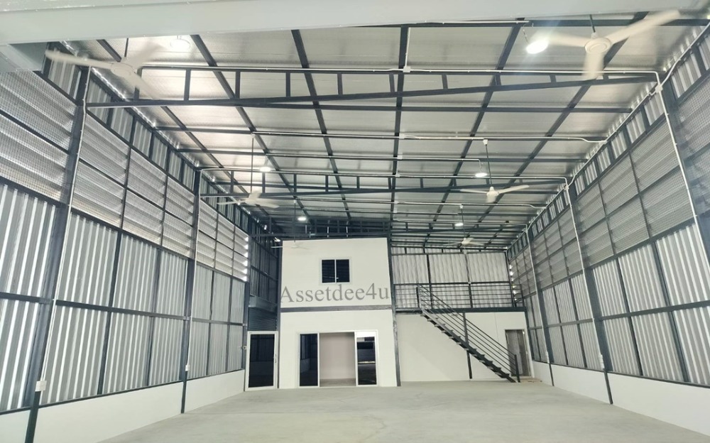 For RentWarehousePhutthamonthon, Salaya : Phutthamonthon warehouse Rent a warehouse with office area of ​​100 sq.w. Krathum, Phutthamonthon Sai 4