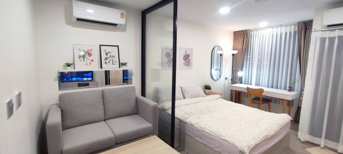 For RentCondoKasetsart, Ratchayothin : [💥𝐑𝐄𝐍𝐓 𝐍𝐎𝐖] Kave seed kaset, new condo, great central area, complete with furniture, good location near the BTS and Kasetsart University. Ready to move in 🏢