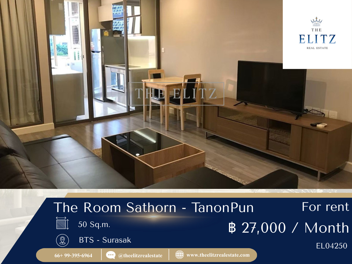 ให้เช่าคอนโดสาทร นราธิวาส : ✨ อยู่กลางเมือง แต่เหมือนหลบมาอีกโลก The Room Sathorn-TanonPun ห้อง Rare ที่คนแย่งเช่าทุกครั้งที่ว่าง ✔