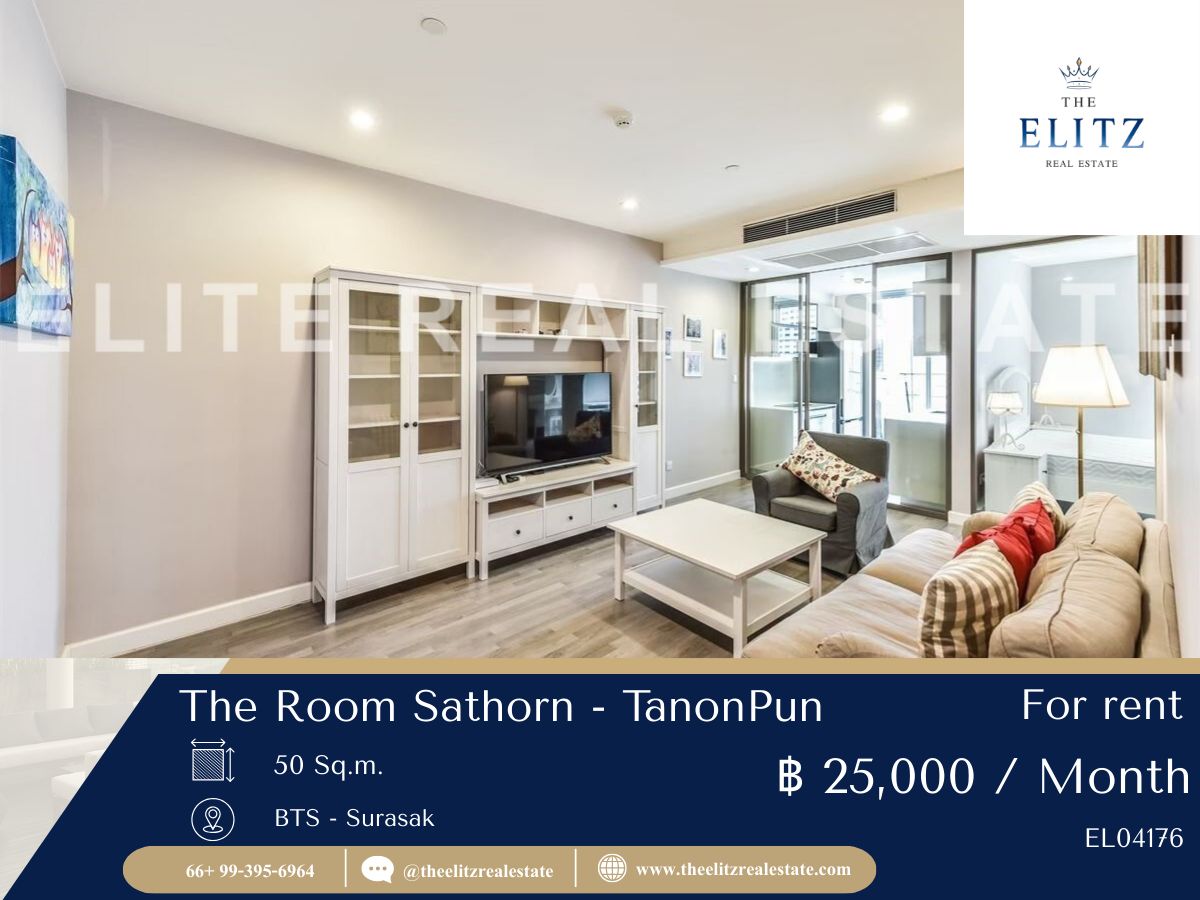ให้เช่าคอนโดสาทร นราธิวาส : ✨ อยู่กลางเมือง แต่เหมือนหลบมาอีกโลก The Room Sathorn-TanonPun ห้อง Rare ที่คนแย่งเช่าทุกครั้งที่ว่าง ✔