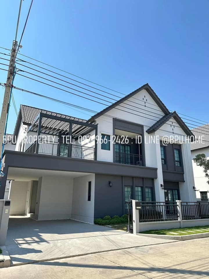 For RentHouseBangna, Bearing, Lasalle : ** 4 Bedrooms Single House for Rent ** Centro Bangna Near Mega Bangna (New Project Phase 2)