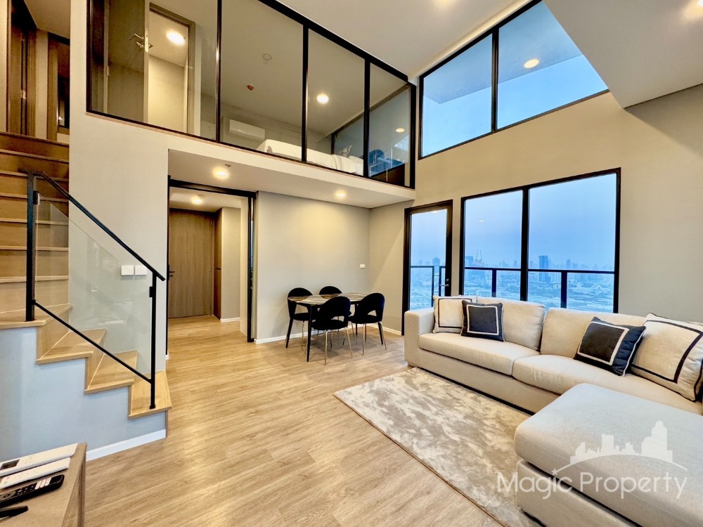 For RentCondoRama9, Petchburi, RCA : 3 Bedroom Duplex For Rent in Siamese Rama 9 Condominium, Huai Khwang, Bangkok