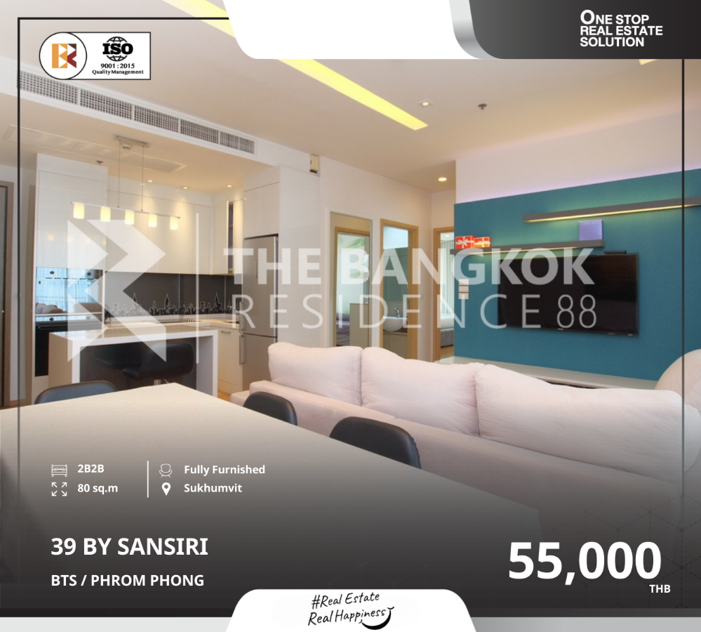 For RentCondoSukhumvit, Asoke, Thonglor : 39 by sansiri, fully furnished, near bts phrom phong