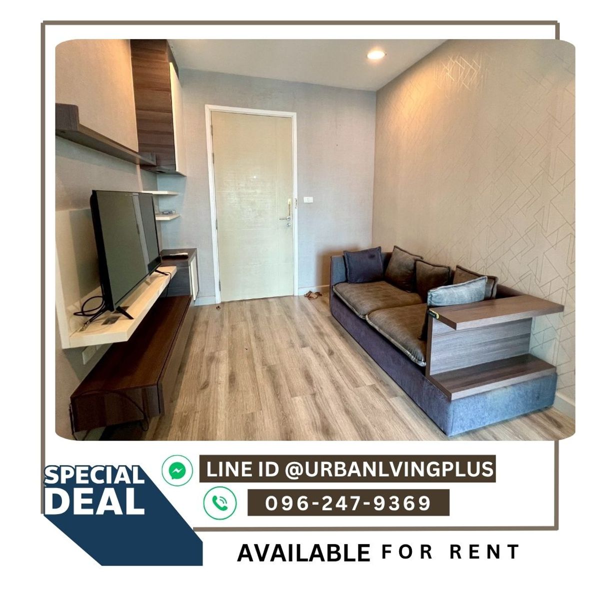 For RentCondoSathorn, Narathiwat : ( U20250213100 ) Tel/Line 096-2479369 , FOR RENT Centric Sathorn St.louis // 1 BEDROOM 1 BATHROOM 36 SQ.M. RARE ITEM