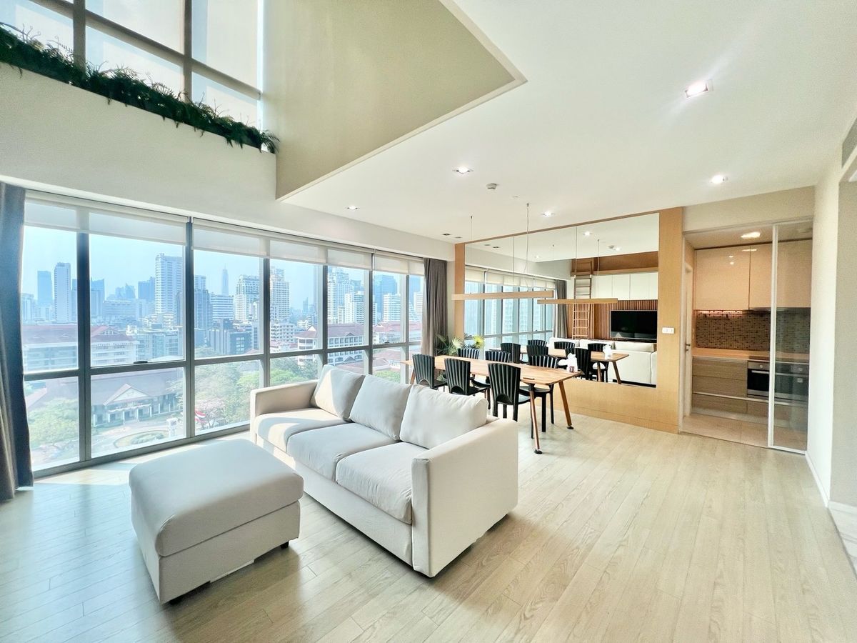 ให้เช่าคอนโดสุขุมวิท อโศก ทองหล่อ : 𝐅𝐨𝐫 𝐑𝐞𝐧𝐭 : The Room 21  2Bed 3Bath (Duplex) Feel like home 107sqm 75k