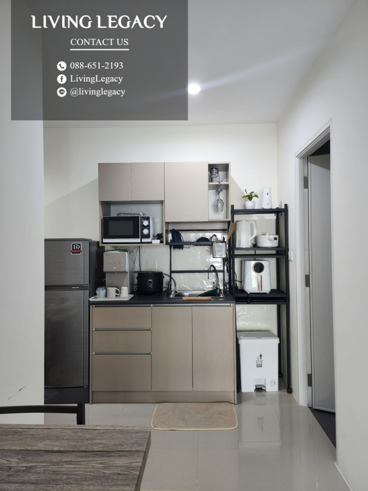 For RentCondoPattanakan, Srinakarin : LSN0AYVE for rent asakan Place Srinakarindra 32 sq.m., 6th floor, Line ID: @livingLegacy