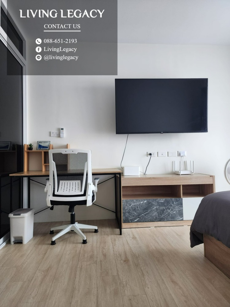 For RentCondoPattanakan, Srinakarin : LSN0AYVE for rent asakan Place Srinakarindra 32 sq.m., 6th floor, Line ID: @livingLegacy