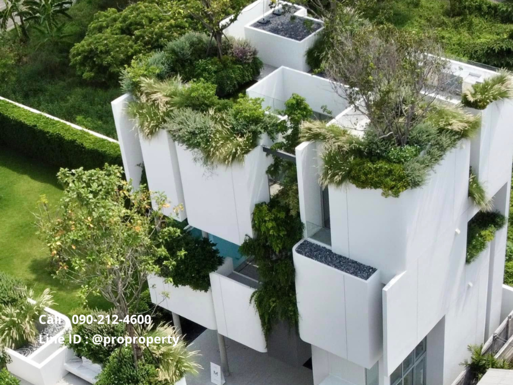 For SaleHousePattanakan, Srinakarin : For sale, luxury single house ARQ10 (Rama 9-Krungthep Kreetha) 4-storey single house with elevator