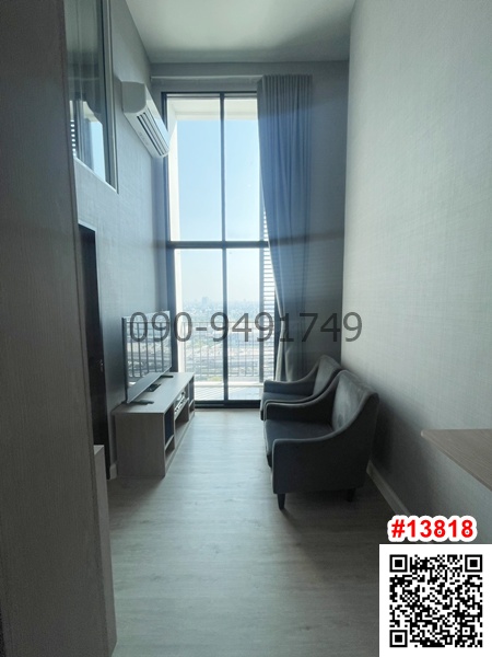 For RentCondoOnnut, Udomsuk : Condo for rent The Sky Sukhumvit, MOFT Room E, 18th floor, near BTS, Udomsuk Station