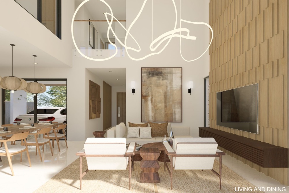 For SaleHousePhuket : Luxury Pool Villa is newly built near the beach in Phuket for 5 minutes.