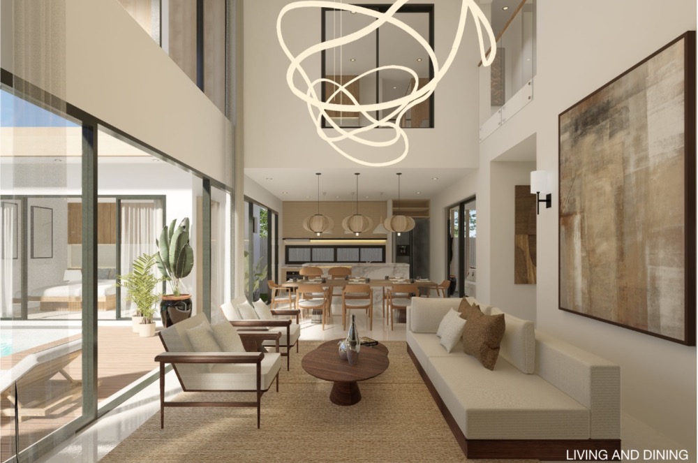 For SaleHousePhuket : Luxury Pool Villa is newly built near the beach in Phuket for 5 minutes.