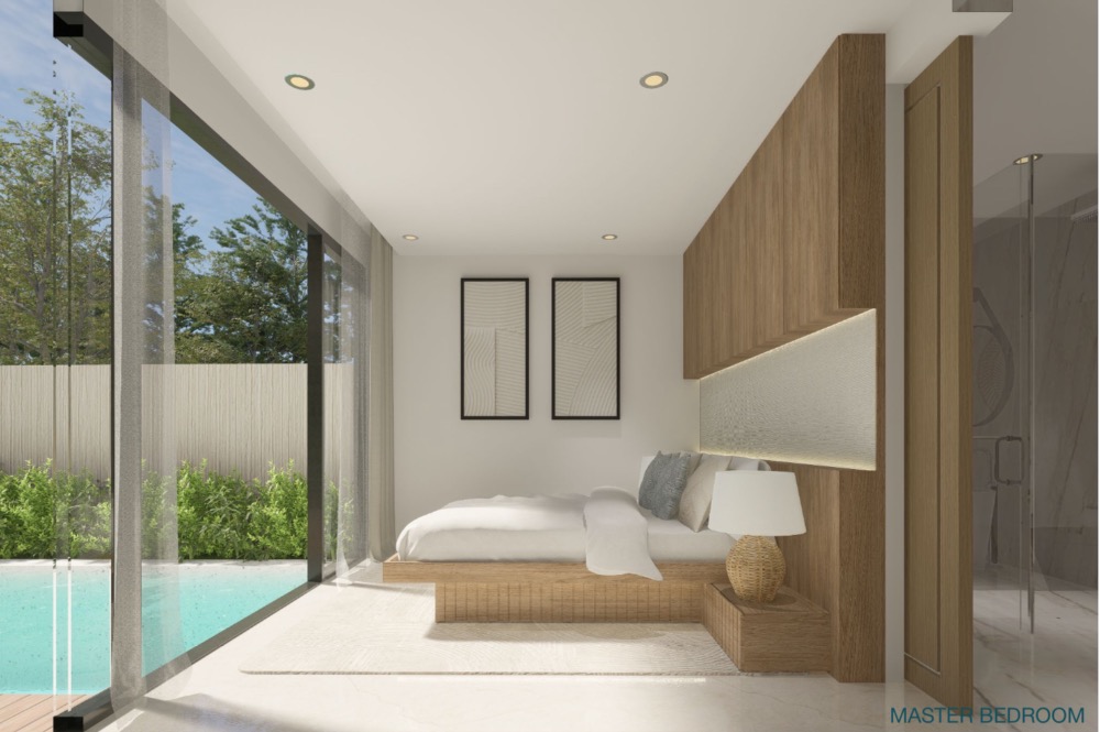 For SaleHousePhuket : Luxury Pool Villa is newly built near the beach in Phuket for 5 minutes.