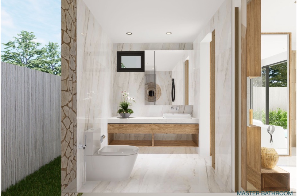 For SaleHousePhuket : Luxury Pool Villa is newly built near the beach in Phuket for 5 minutes.