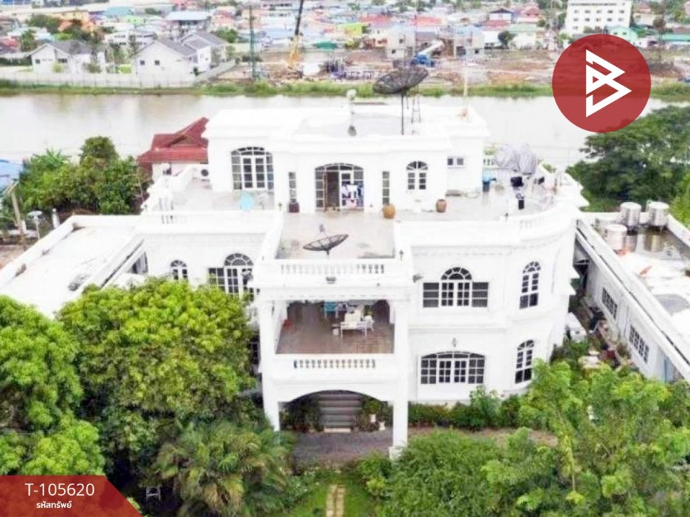 For SaleHouseSamut Prakan,Samrong : Sell ​​mansion with land Green Lake Bangna Village, Samut Prakan