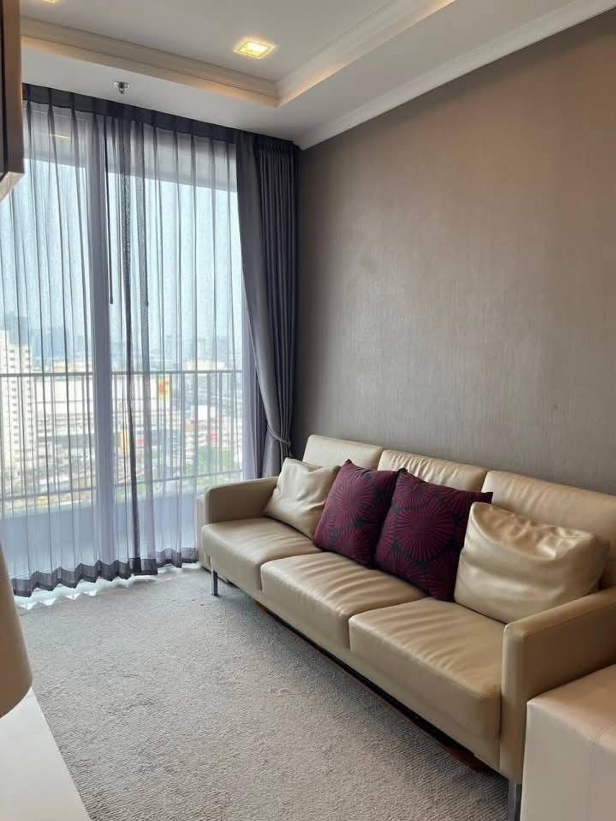 For RentCondoSamut Prakan,Samrong : 🏙️ For Rent! Corner Unit 2-Bedroom Condo with Unblocked View | Next to BTS Samrong 🏡✨