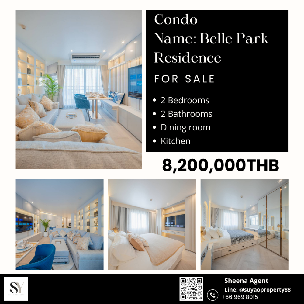 For SaleCondoSathorn, Narathiwat : 🏙️Belle Park Residence🏙️