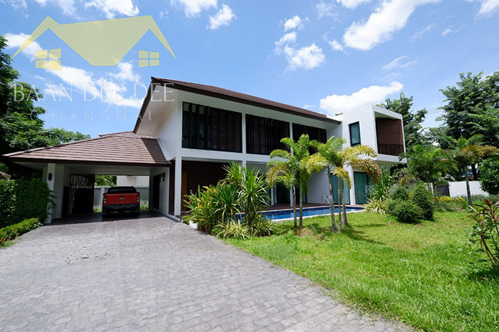 For RentHouseChiang Mai : Luxury house for rent with private pool near by 5 min to Big C Mae Hia, No.9H169