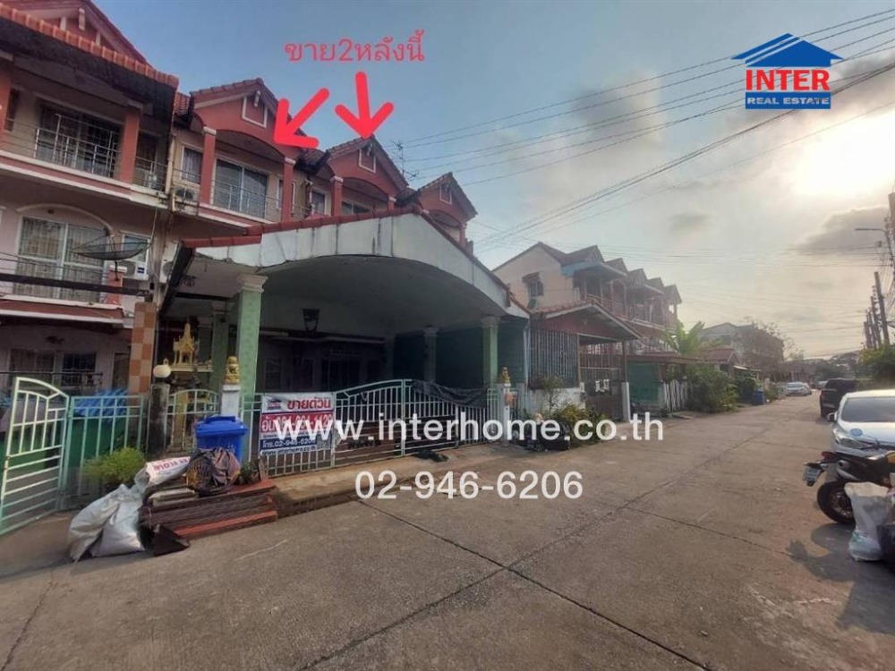ขายทาวน์โฮมสมุทรปราการ สำโรง : ทาวน์เฮ้าส์ 3 ชั้น 40 ตร.ว. หมู่บ้านนครทองแกรนด์วิลล์ ซอยนาคดี-มังกร ถนนเทพารักษ์ ถนนแพรกษา เมืองสมุทรปราการ สมุทรปราการ