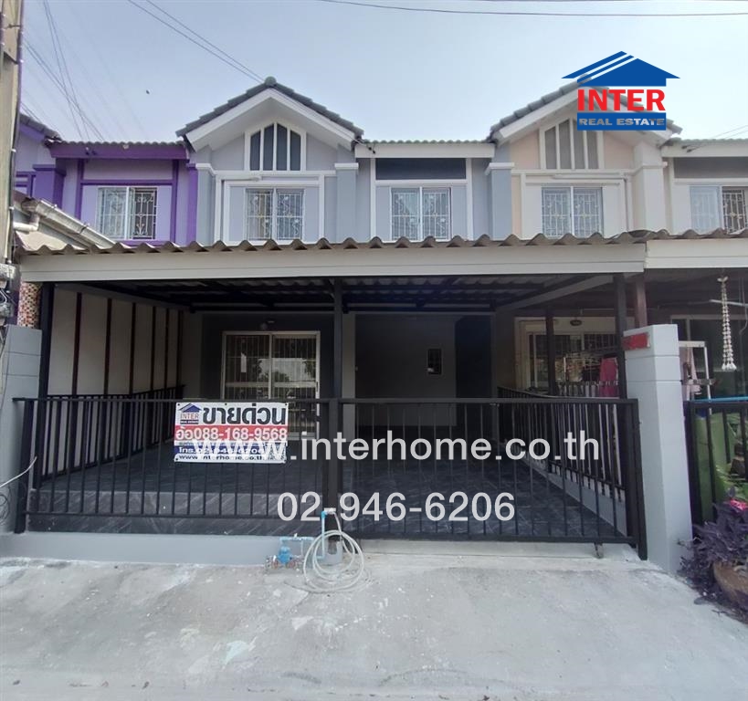 ขายทาวน์โฮมสมุทรปราการ สำโรง : ทาวน์เฮ้าส์ 2 ชั้น 18.9 ตร.ว. หมู่บ้านพฤกษา62 เทพารักษ์-กิ่งแก้ว ใกล้วัดหนามแดง แยกซอยมุสิกทอง ถนนเทพารักษ์-กิ่งแก้ว บางพลี สมุทรปราการ