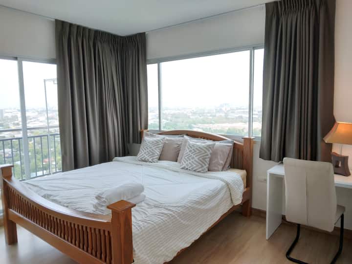 ขายคอนโดรัตนาธิเบศร์ สนามบินน้ำ พระนั่งเกล้า : ขาย รหัส RZ215 คอนโด Supalai city resort phanangkaw