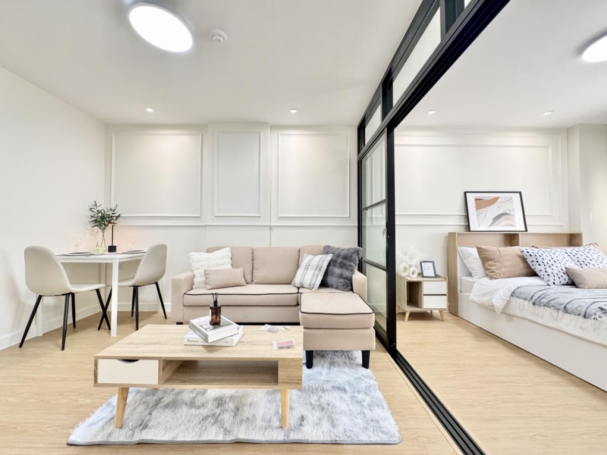 For SaleCondoNawamin, Ramindra : 🎯 For investors and people wanting to have a home! Newly decorated condo near BTS Ram Inthra 3 ✨💰 Easy investment, good profit, buy rental, fast return, complete decoration room, many interested tenants! 🏡 Its worth it. Do not waste time decorating Just c