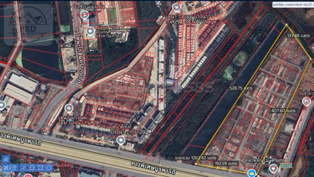 For SaleLandPathum Thani,Rangsit, Thammasat : Cheap pink land for building a village of Pathum (an area of ​​17-1-56 rai, selling 7 million per rai, totaling 119 million baht) Muang District, Pathum Thani Province