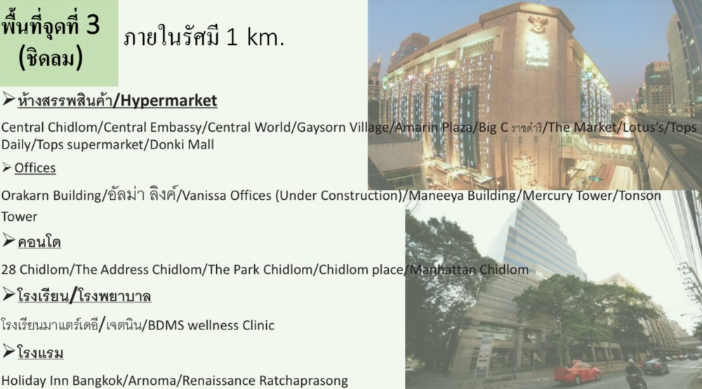 For RentShop HouseWitthayu, Chidlom, Langsuan, Ploenchit : Commercial building Chidlom / 2 booths (rent), Commercial Building Chidlom / 2 Units (RENT) Palm861