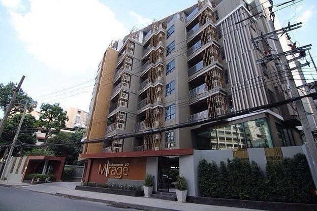 ให้เช่าคอนโดสุขุมวิท อโศก ทองหล่อ : ว่างพร้อมอยู่  1 ห้องนอน 42 ตรม. คอนโด Mirage Sukhumvit 27 ใกล้บีทีเอสอโศก