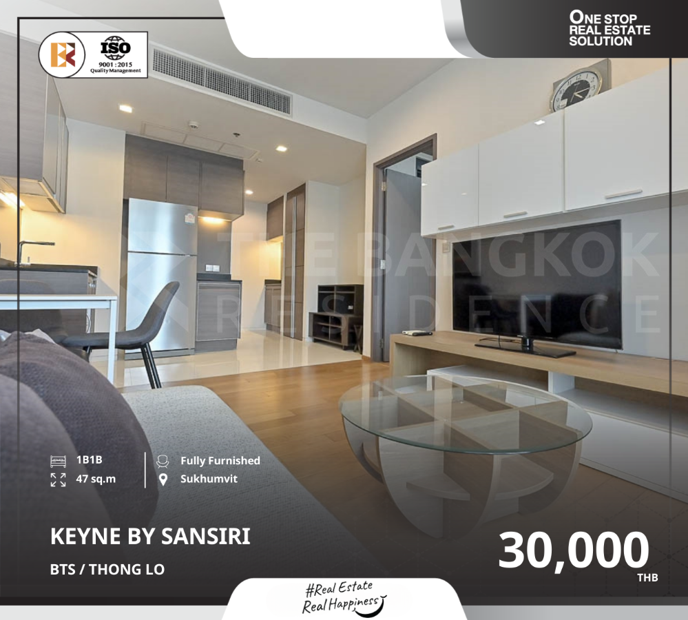 For RentCondoSukhumvit, Asoke, Thonglor : Keyne by Sansiri, Ready-to-Move-In Condo in a Prime Area near BTS Thong Lo