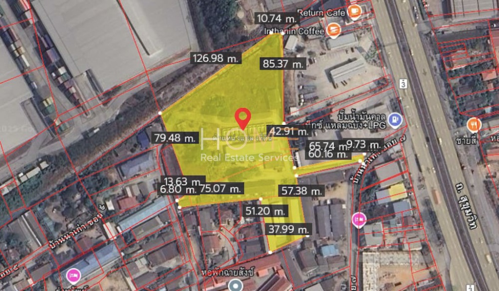 ขายที่ดินศรีราชา แหลมฉบัง บ้านบึง : ที่ดิน ติดท่าเรือแหลมฉบัง ผังม่วง / (ขาย), Land next to Laem Chabang Port Purple Zone / (SALE) NEWC454
