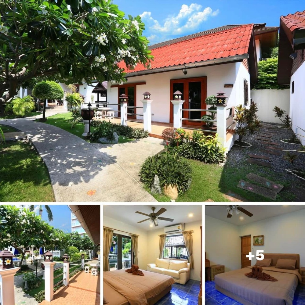 ขายกิจการโรงแรม & กิจการอพาร์ตเมนต์พัทยา บางแสน ชลบุรี สัตหีบ : บ้าน 5 หลัง บนเขาพระตำหนัก พัทยา ห่างจากทะเล 400 เมตร เหมาะสำหรับการลงทุน ขายพร้อมหรือไม่พร้อมผู้เช่าได้