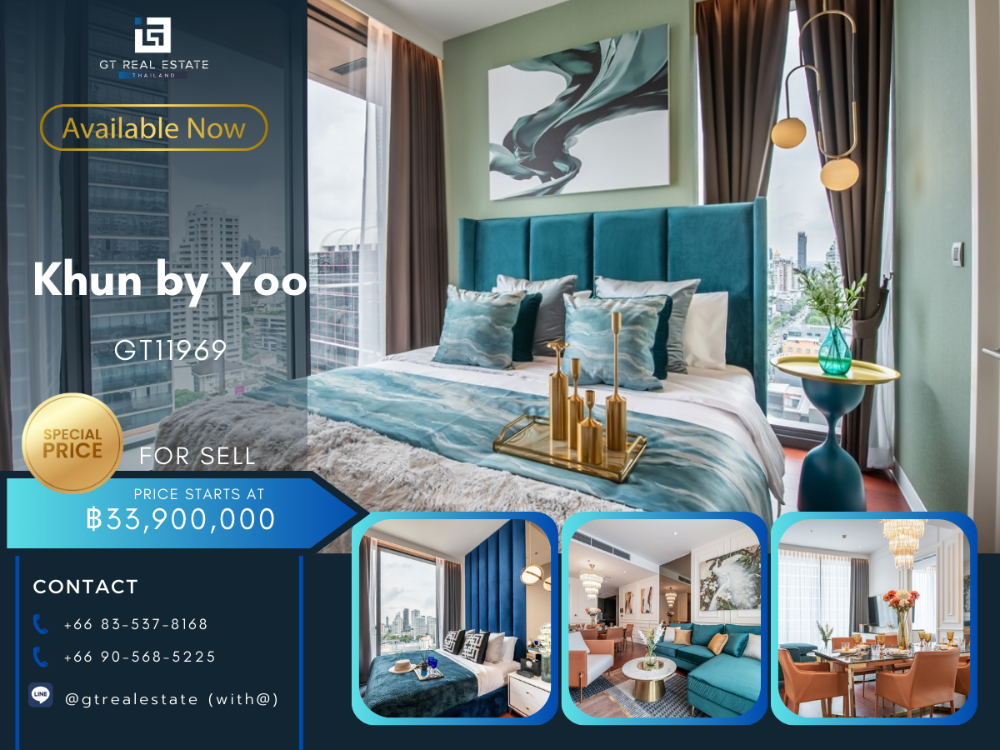 For SaleCondoSukhumvit, Asoke, Thonglor : Condo Khun By Yoo, beautiful room, complete furniture, ready to sell