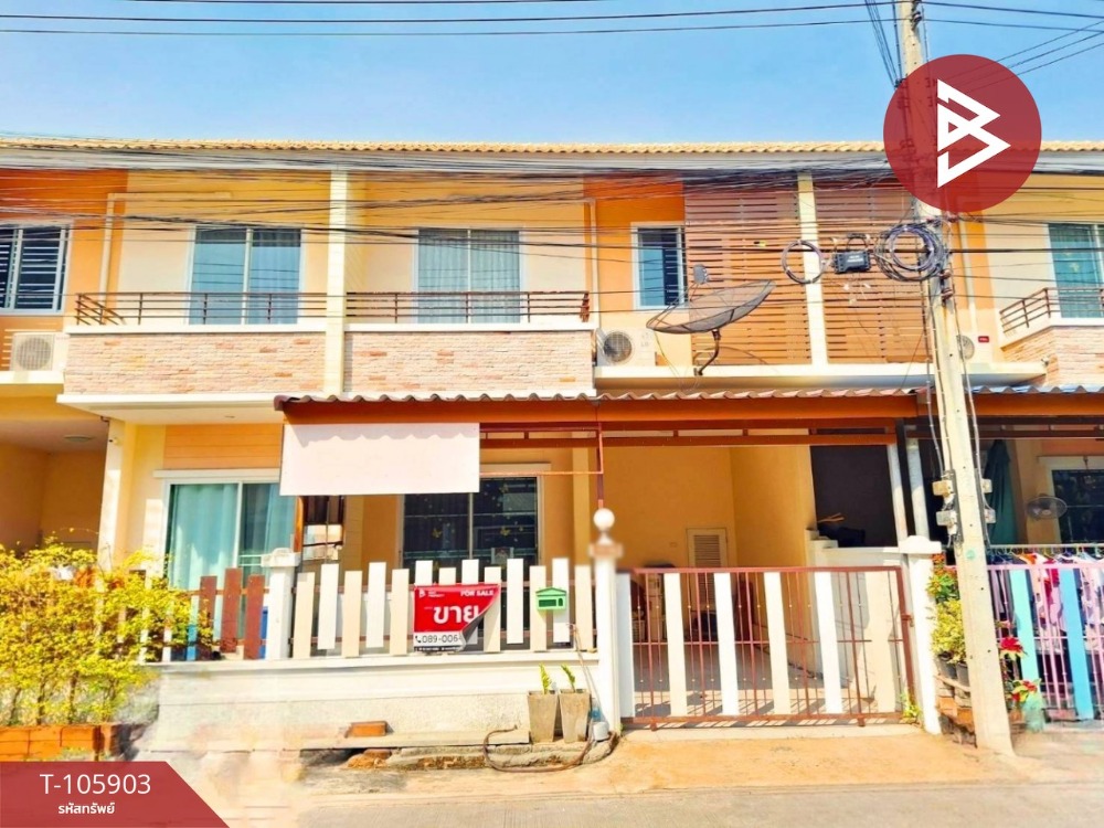 For SaleTownhomeMahachai Samut Sakhon : Townhouse for sale Smileland Village Rama 2-Orange Park, Ban Ko Samut Sakhon