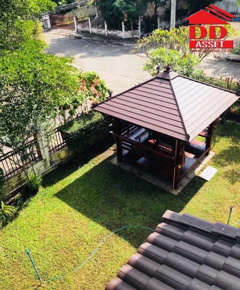 ขายบ้านมีนบุรี-ร่มเกล้า : ขายบ้านเดี่ยวหลังมุม โครงการ พาร์คเวย์ ชาเล่ต์ รามคำแหง (Parkway Chalet Ramkhamhaeng ) ทำเลดี แนวรถไฟฟ้าสายสีส้ม และสีชมพู รหัส : H8157