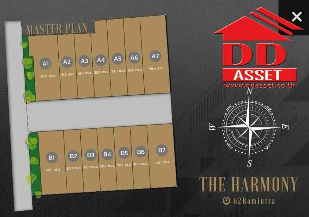 ให้เช่าโฮมออฟฟิศนวมินทร์ รามอินทรา : ให้เช่าโฮมออฟฟิศ 4 ชั้น เดอะ ฮาร์โมนี แอท 62 รามอินทรา (The Harmony @ 62 Ramintra) รหัส : B8035
