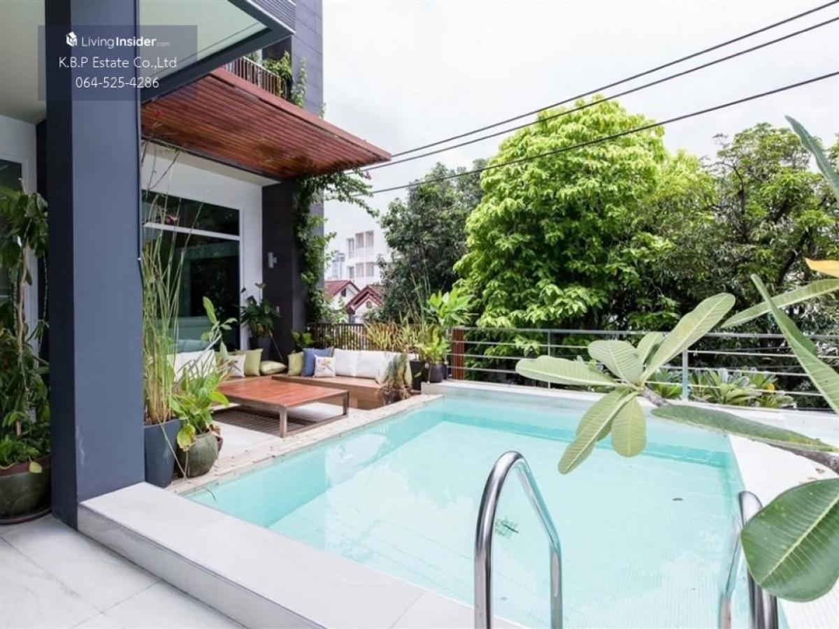 For SaleHouseSukhumvit, Asoke, Thonglor : RENT Single House Sukhumvit65 (EKAMAI) Private Pool+Lift 5BEDS 6BATHS 1MAID