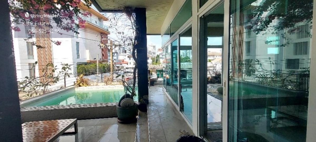 For SaleHouseSukhumvit, Asoke, Thonglor : RENT Single House Sukhumvit65 (EKAMAI) Private Pool+Lift 5BEDS 6BATHS 1MAID